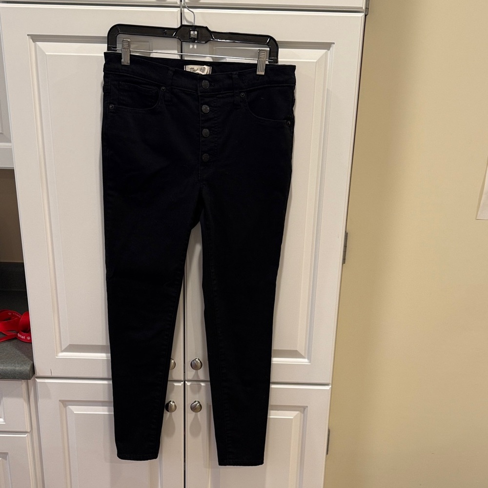 Madewell Mid Rise Black Jeans